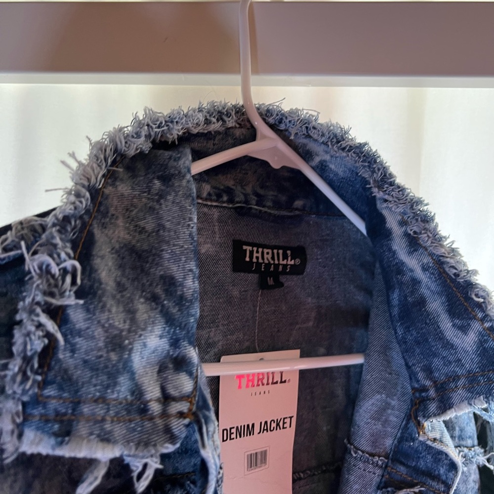 Distressed Jean Jacket - Picture 3 of 4